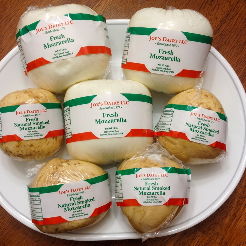 Joe's Dairy fresh mozzarella custom food labels New Jersey